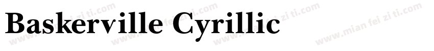 Baskerville Cyrillic字体转换